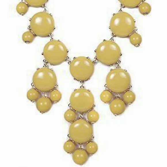 💛 Y2K Buttery Yellow Bubble Bib Show Stopper Statement Necklace - Picture 2 of 6
